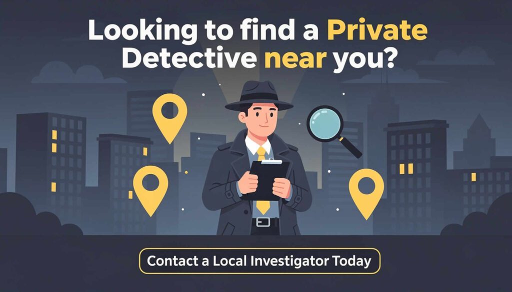 Looking to find a Private Detective near you?