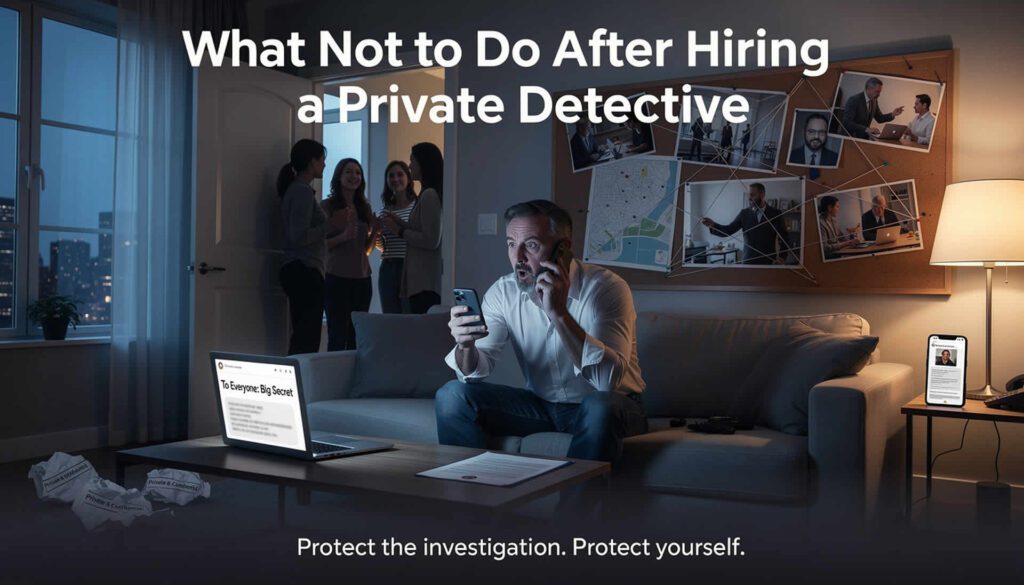What Not to Do After Hiring a Private Detective